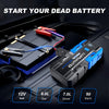 4000A Jump Starter, Portable Car Battery Jump Starter for Up to 2.38gal Gas & 1.85gal Diesel Engines, Car Battery Booster Pack with Built-in LED Light, Vehicle Emergency Tool, Automotive Power Supply, Compact Design, Lightweight Booster, Sturdy Jump Box,