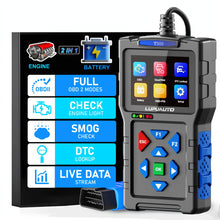 Professional OBD2 Scanner Heavy-Duty Diagnostic Tool - with Live Data Stream, Code Reader/Reset, Battery Health Tester, for Cars, Trucks, SUVs - Compatible with all OBDII Vehicles Since 1996 (No External Battery Needed) - Ideal for Mechanics, DIY Auto Rep