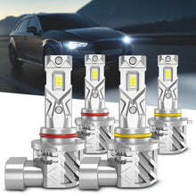 9005 9006 H11 Light Bulbs Combo, 18000LM Super Bright Fog Lights 6500K Cool White, 1:1 MiniSize, 50000Hrs Lifespan, 1 Min Quick Plug And Play