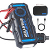 LupuAuto 2500A 15000mAh Portable Car Jump Starter for 1.98gal Gas/1.32gal Diesel Engines, 12V Lithium Battery with USB-C Power Bank (18W Output), UltraSafe Smart Clamps & LED Flashlight - Emergency Power Supply for Cars, Trucks, SUVs, RVs, Vehicle Jump Bo