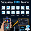 Professional OBD2 Scanner Heavy-Duty Diagnostic Tool - with Live Data Stream, Code Reader/Reset, Battery Health Tester, for Cars, Trucks, SUVs - Compatible with all OBDII Vehicles Since 1996 (No External Battery Needed) - Ideal for Mechanics, DIY Auto Rep