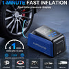 150PSI Car Tire Air Pump with Tire Pressure Gauge and LED Light, Fast Inflation for Cars Motorcycles Bicycles & Balls. 2 Times Faster Than Old Pumps, Tire Inflator, Bicycle Pump, Compact Design, Portable Inflator, Highpressure Pump, Durable Construction,