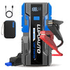LupuAuto 12V Portable  Jump Starter 3000A, 8000mAh Portable Jump Box with Storage Case USB Quick Charge, And LCD Display for Up to 2.38gal Gas And 1.85gal Diesel Engines