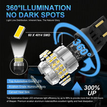 2Pcs T20 LED 7443 W21/5W 7440 W21W LED Bulb 6500K White 12V Car Parking Position Light DRL Daytime Running Lamp