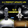 2pcs H4 LED Headlight Projector Auto Lamp Mini Lens LED H4 9003 HIB2 Bulbs Kit 6000K Car Motorcycle Dual Projector Len LED Light